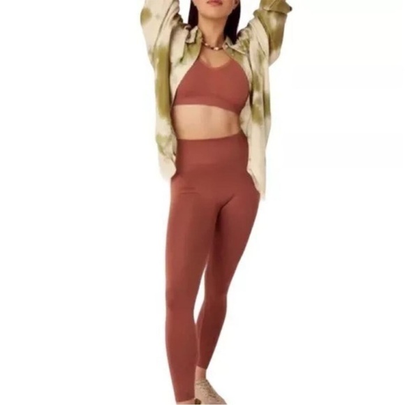 knix Pants - Knix Good to Go Cinnamon Copper Seamless Legging Women’s Size M NWOT